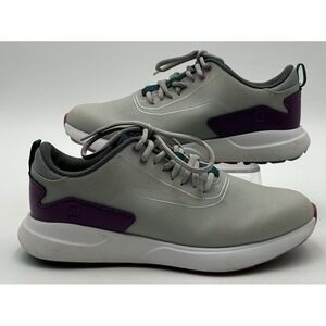 Women 7 M Footjoy Performa Laced Spikeless Golf Shoe Gray Purple 99204
